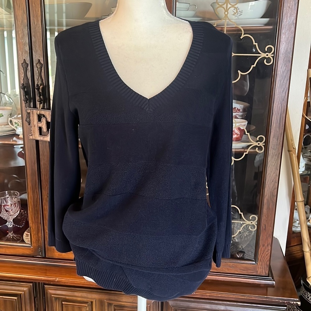 Sweater by Tommy Hilfiger 3/4 sleeve V-Neck